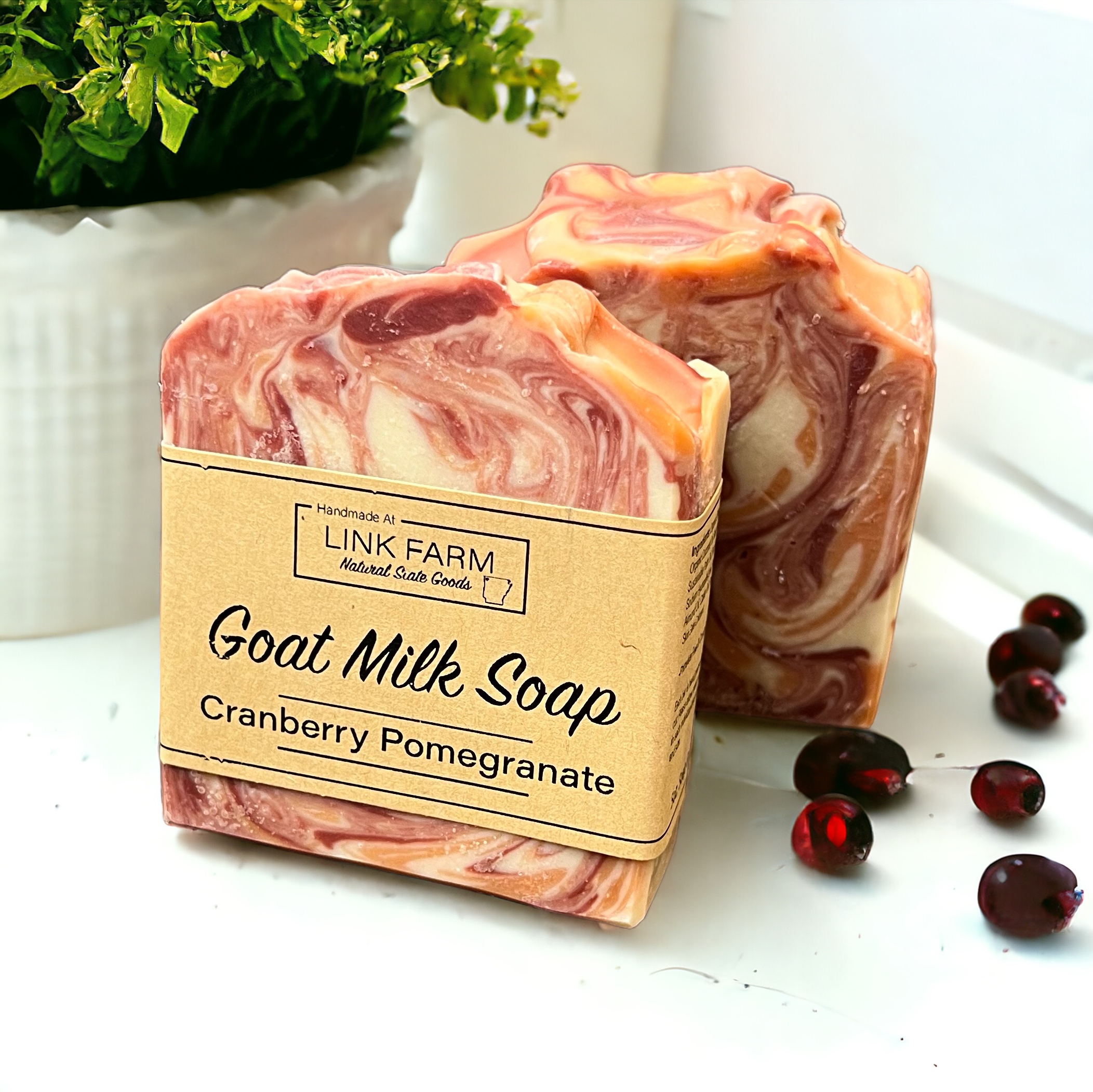 Cranberry Pomegranate goat milk soap